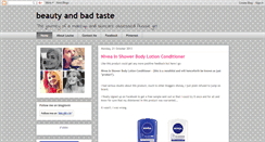 Desktop Screenshot of beautyandbadtaste.com